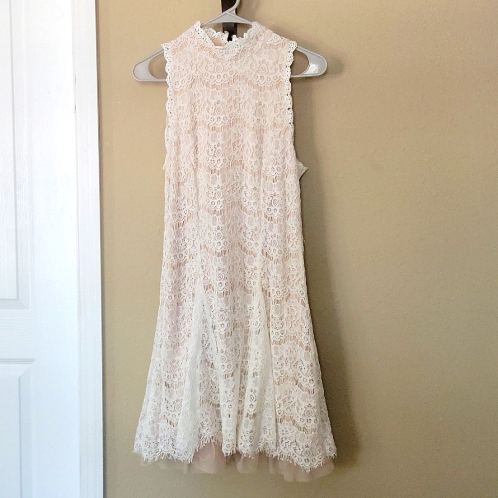 Trixxi white lace dress